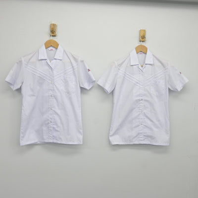 【中古】兵庫県 園田中学校 女子制服 3点（シャツ・スカート）sf036425