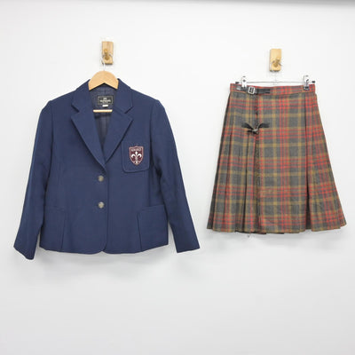 【中古】東京都 頌栄女子学院中学校 女子制服 3点（ブレザー・スカート・スカート）sf036429