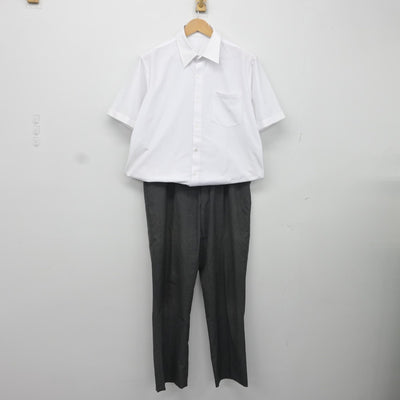 【中古】神奈川県 橘高等学校 男子制服 2点（シャツ・ズボン）sf036433