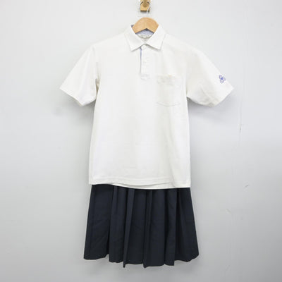 【中古】兵庫県 尼崎市立塚口中学校 女子制服 3点（シャツ・スカート）sf036439