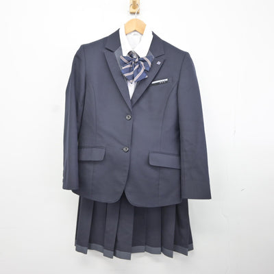 【中古】北海道 札幌国際情報高等学校 女子制服 5点（ブレザー・シャツ・スカート）sf036451