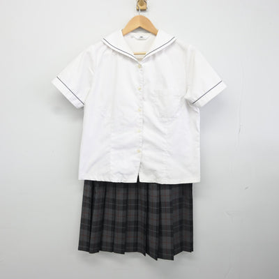 【中古】大阪府 梅花高等学校 女子制服 2点（シャツ・スカート）sf036454