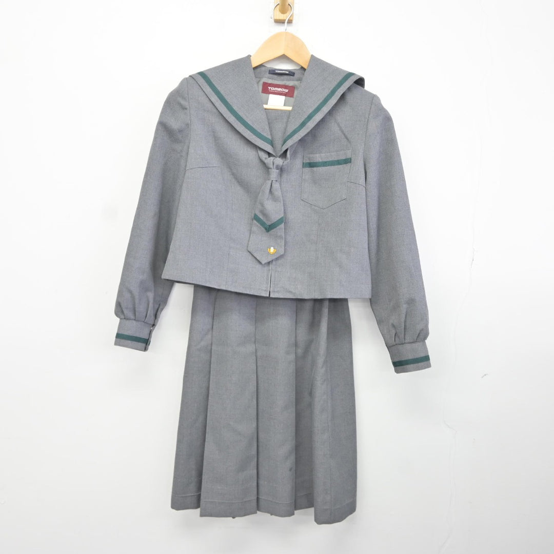中古】千葉県 成田市立西中学校 女子制服 3点（セーラー服・スカート