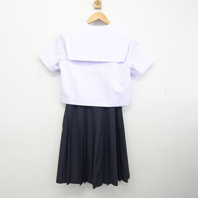 【中古】愛知県 名古屋市立八幡中学校 女子制服 3点（セーラー服・スカート）sf036468