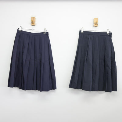 【中古】徳島県 石井町立石井中学校 女子制服 4点（セーラー服・スカート）sf036473