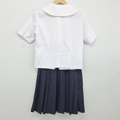 【中古】大阪府 プール学院高等学校 女子制服 3点（セーラー服・スカート）sf036478