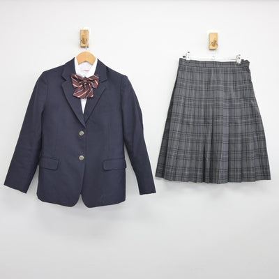 【中古】東京都 武蔵村山第五中学校 女子制服 4点（ブレザー・シャツ・スカート）sf036479