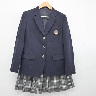 【中古】大阪府 阪南大学高等学校 女子制服 4点（ブレザー・ニットベスト・スカート）sf036481