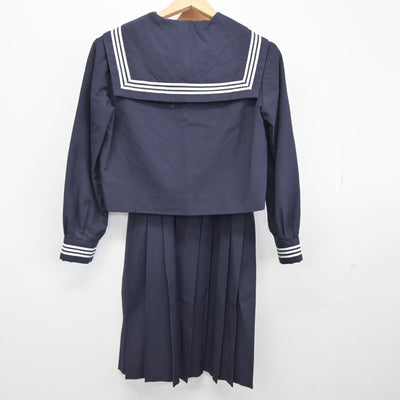 【中古】神奈川県 神奈川学園中学・高等学校 女子制服 3点（セーラー服・ジャンパースカート）sf036517