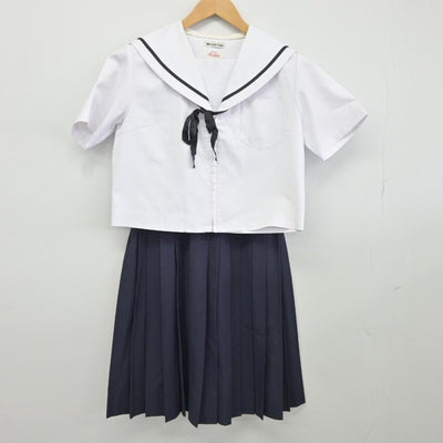 【中古】愛知県 守山東中学校 女子制服 3点（セーラー服・スカート）sf036522