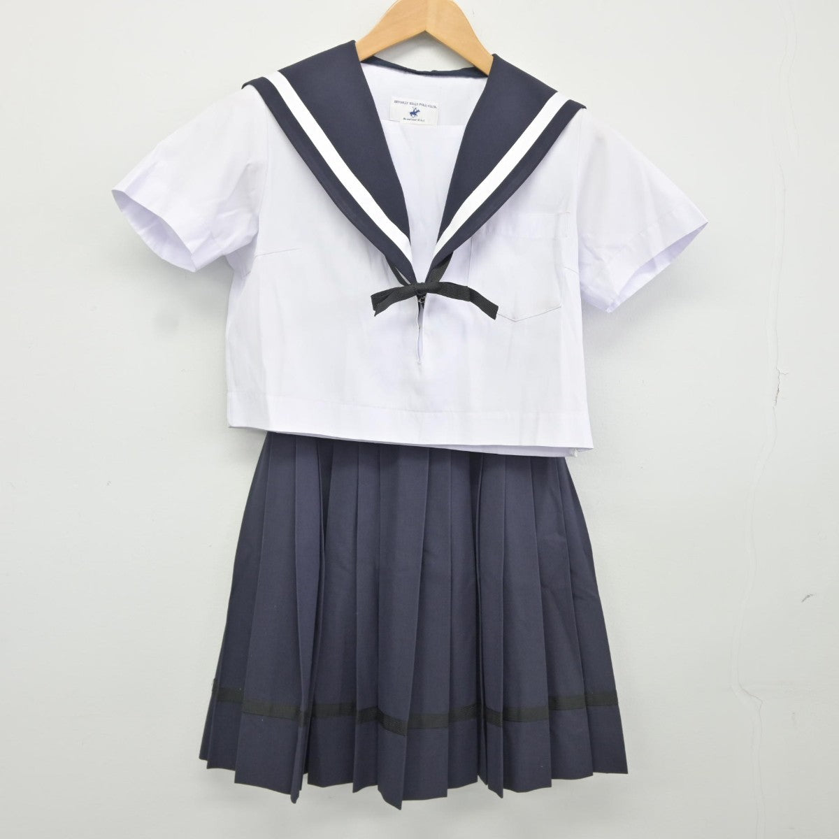 【中古】愛知県 明和高等学校 女子制服 3点（セーラー服・スカート）sf036533