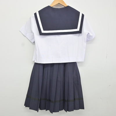 【中古】愛知県 明和高等学校 女子制服 3点（セーラー服・スカート）sf036533