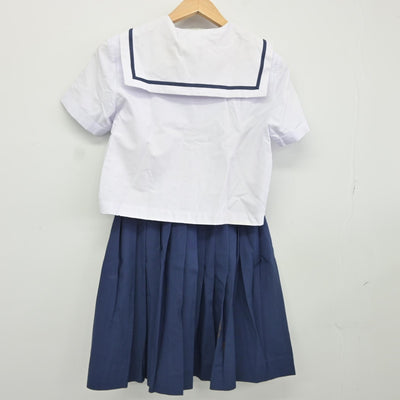 【中古】兵庫県 加古川北高等学校 女子制服 2点（セーラー服・スカート）sf036540