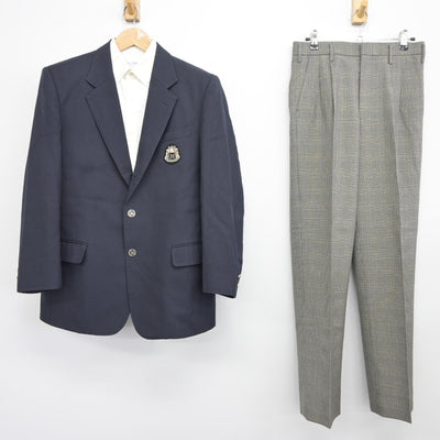 【中古】神奈川県 横浜創英高等学校 男子制服 3点（ブレザー・シャツ・ズボン）sf036545