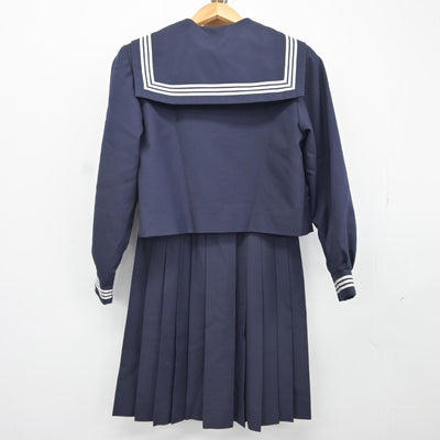 【中古】千葉県 八木が谷中学校 女子制服 2点（セーラー服・ジャンパースカート）sf036552