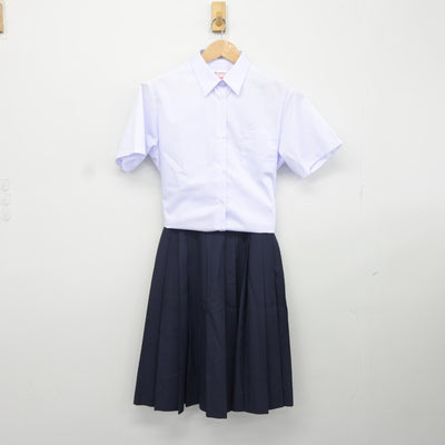 【中古】千葉県 八木が谷中学校 女子制服 3点（シャツ・スカート・スカート）sf036560