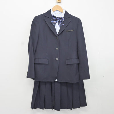 【中古】滋賀県 滋賀短期大学附属高等学校 女子制服 4点（ブレザー・シャツ・スカート）sf036566