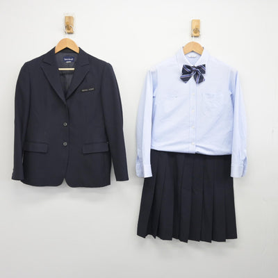 【中古】滋賀県 滋賀短期大学附属高等学校 女子制服 4点（ブレザー・シャツ・スカート）sf036566