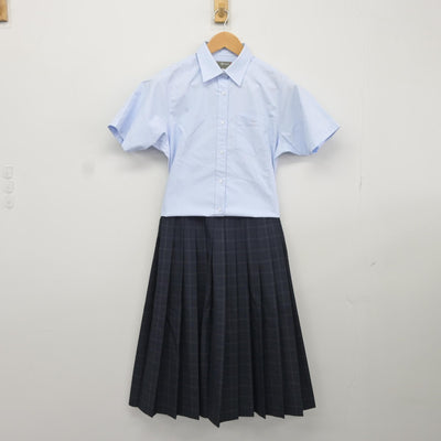 【中古】東京都 立石中学校 女子制服 3点（シャツ・スカート）sf036569