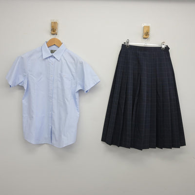 【中古】東京都 立石中学校 女子制服 3点（シャツ・スカート）sf036569