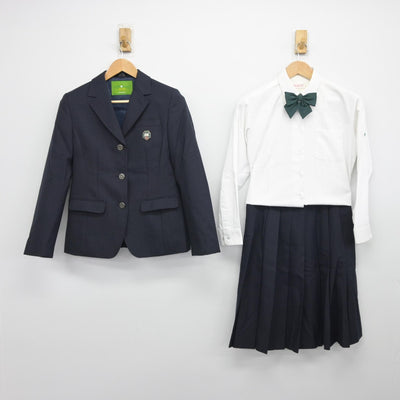 【中古】北海道 北海道札幌月寒高等学校 女子制服 4点（ブレザー・シャツ・スカート）sf036576