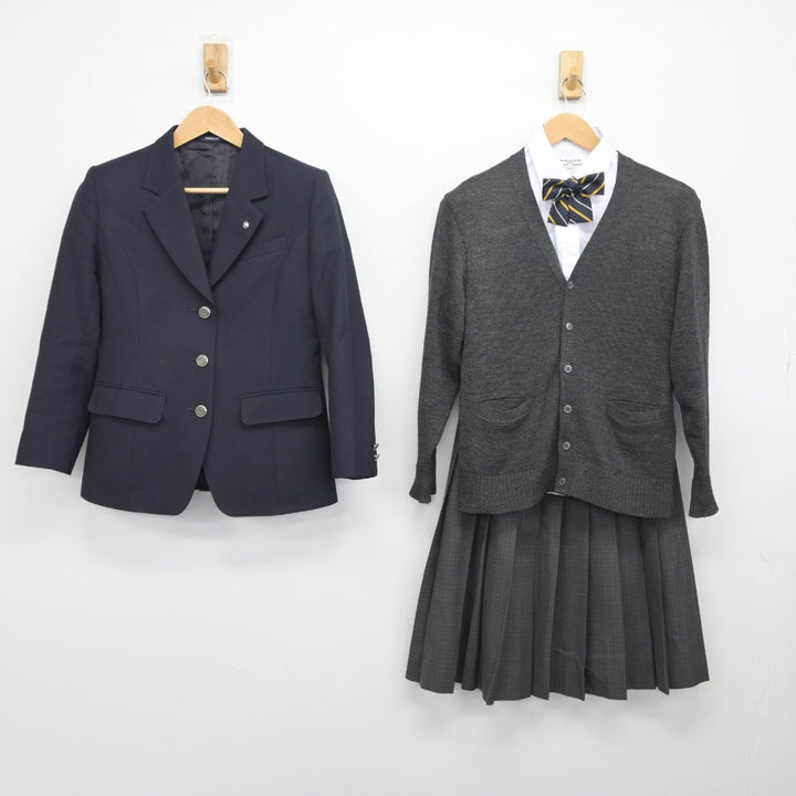 【中古】北海道 札幌平岸高等学校 女子制服 6点（ブレザー・ニット・シャツ・スカート）sf036578 | 中古制服通販パレイド