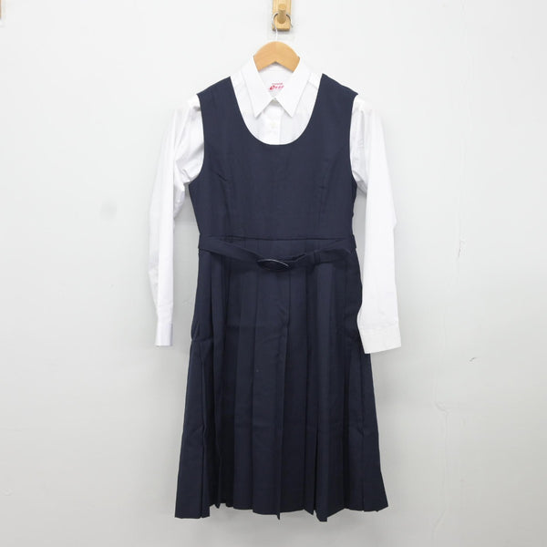 【中古】北海道 向陵中学校 女子制服 2点（シャツ・ジャンパースカート）sf036581 | 中古制服通販パレイド