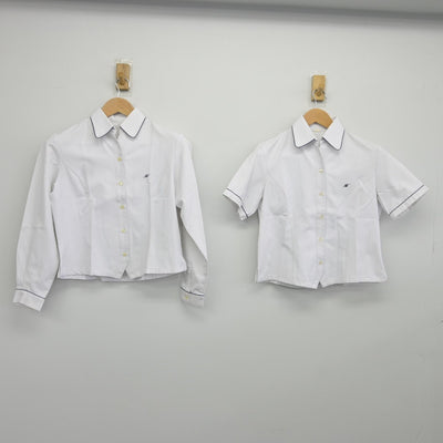 【中古】広島県 広島中等教育学校 女子制服 3点（シャツ・スカート）sf036583