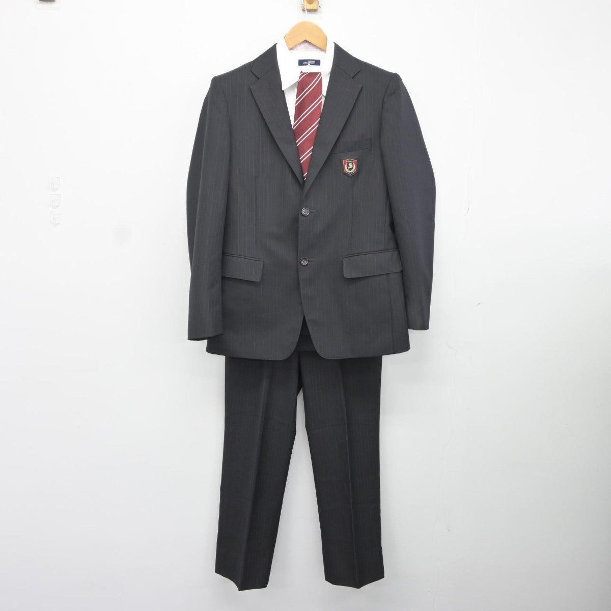 【中古】大阪府 狭山高等学校 男子制服 4点（ブレザー・シャツ・ズボン）sf036590