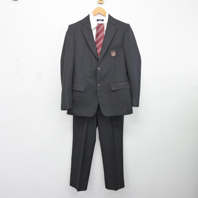 【中古】大阪府 狭山高等学校 男子制服 4点（ブレザー・シャツ・ズボン）sf036590