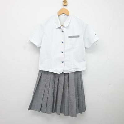 【中古】佐賀県 致遠館中学校・高等学校 女子制服 3点（シャツ・スカート）sf036594