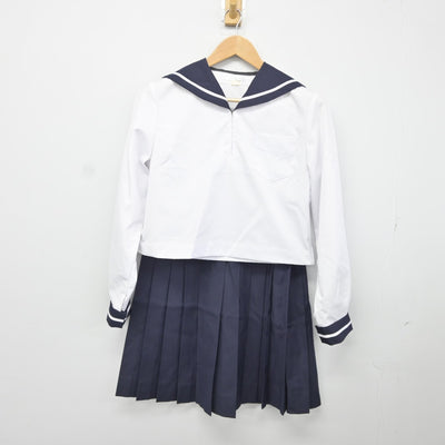 【中古】北海道 北星学園女子中学高等学校 女子制服 3点（セーラー服・セーラー服・スカート）sf036603