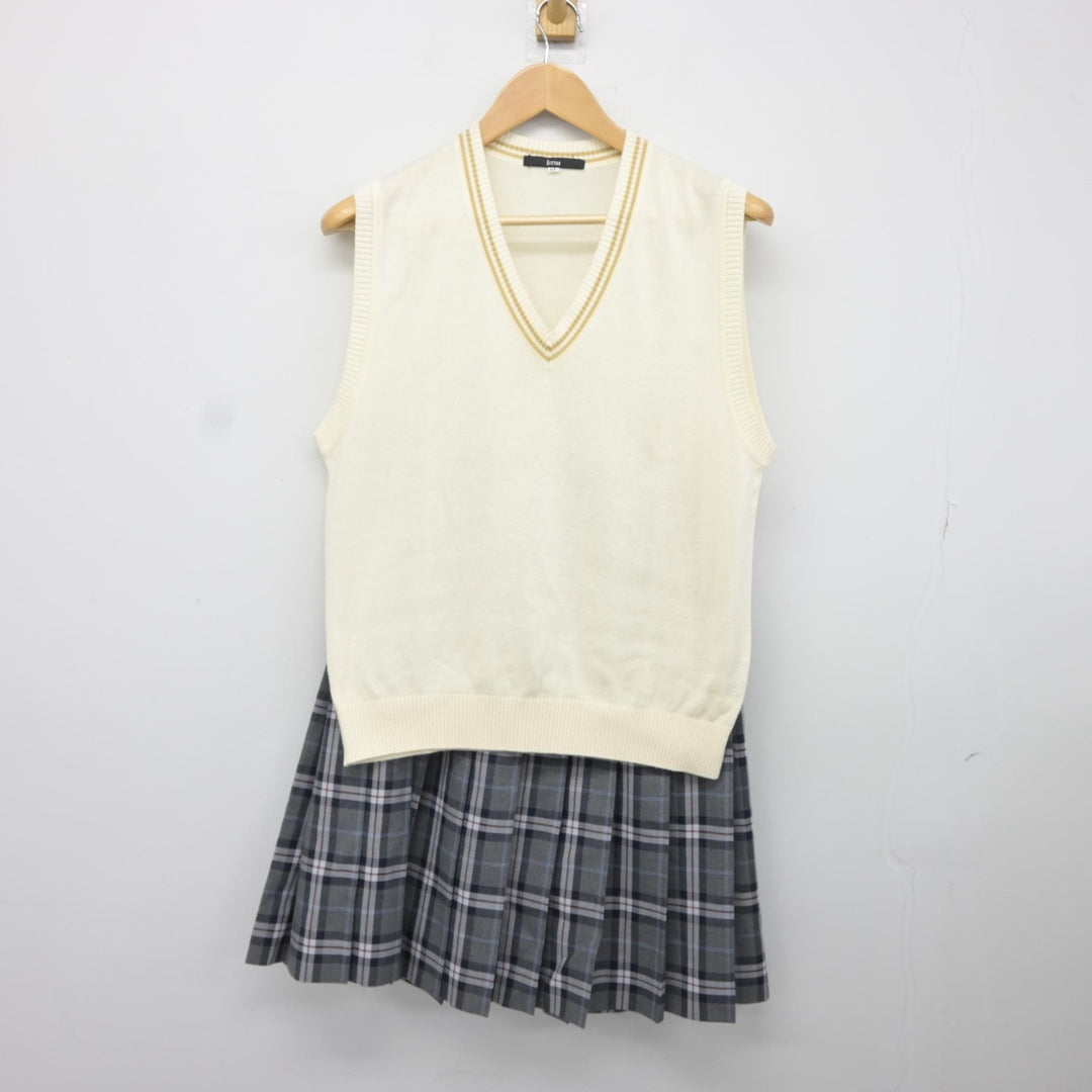 【中古】埼玉県 昌平高等学校 女子制服 2点（ニットベスト・ジャージ 上）sf036606