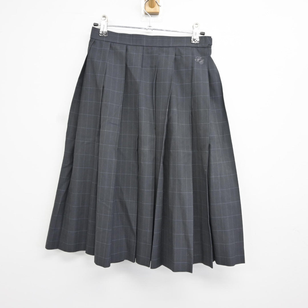 中古】佐賀県 鳥栖商業高等学校 女子制服 2点（スカート