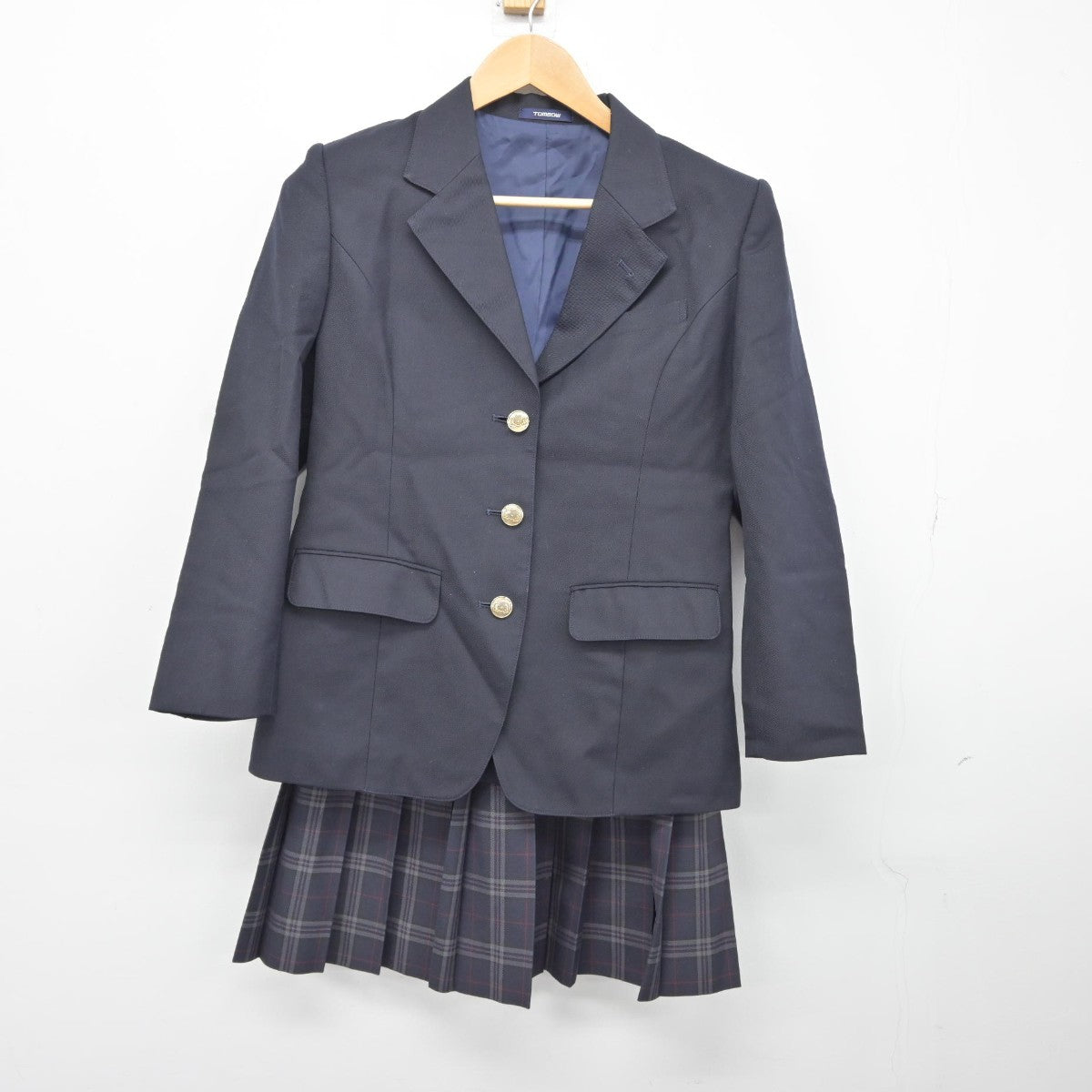 【中古】東京都 中央ろう学校 女子制服 2点（ブレザー・スカート）sf036620