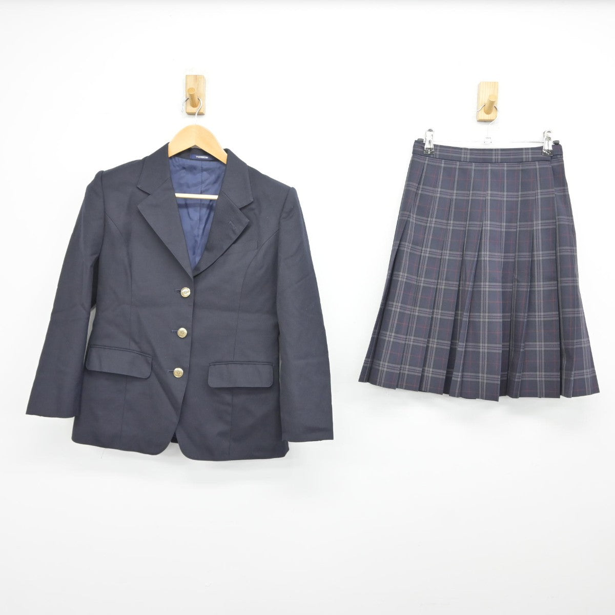 【中古】東京都 中央ろう学校 女子制服 2点（ブレザー・スカート）sf036620