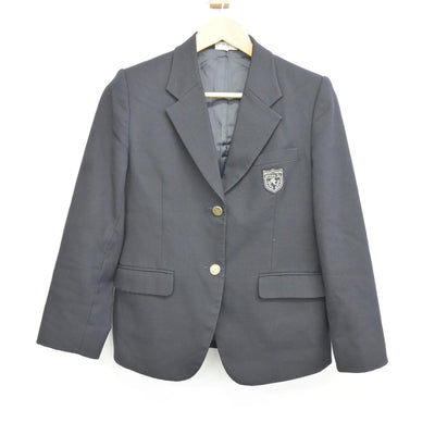 【中古】兵庫県 武庫荘総合高等学校 女子制服 2点（ブレザー・ニットベスト）sf036621