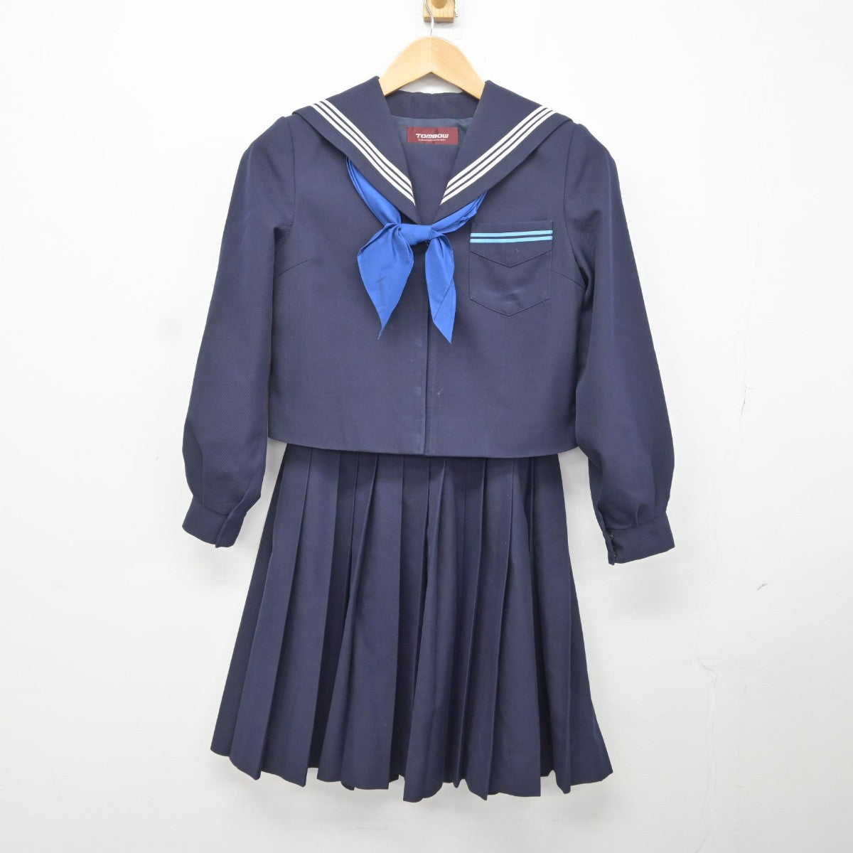 【中古】北海道 旭川市立永山南中学校 女子制服 3点（セーラー服・スカート）sf036627