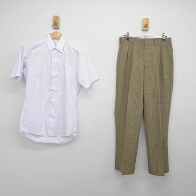 【中古】埼玉県 土呂中学校 男子制服 2点（シャツ・ズボン）sf036632