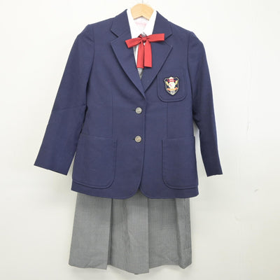 【中古】千葉県 市川市第七中学校 女子制服 5点（ブレザー・ベスト・シャツ・スカート）sf036640