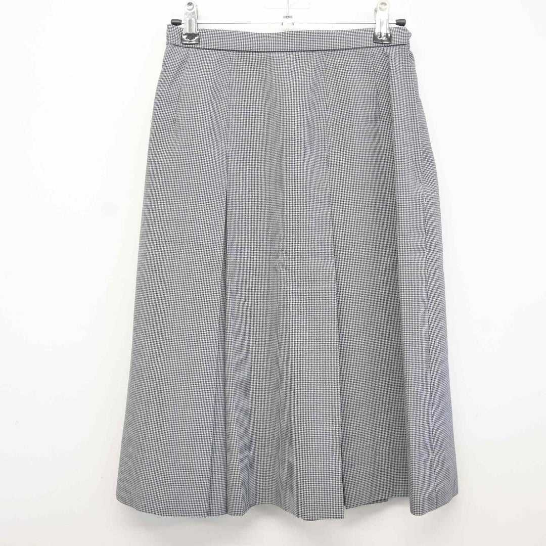 中古】千葉県 市川市第七中学校 女子制服 2点（シャツ・スカート