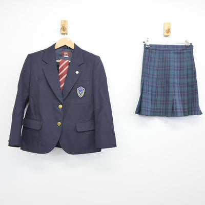 【中古】東京都 クラーク記念国際高等学校 女子制服 4点（ブレザー・スカート）sf036642