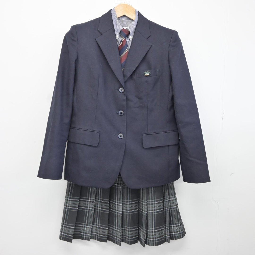 大分　高校　制服 中古】大分県 大分西高等学校 女子制服 4点（ブレザー・シャツ