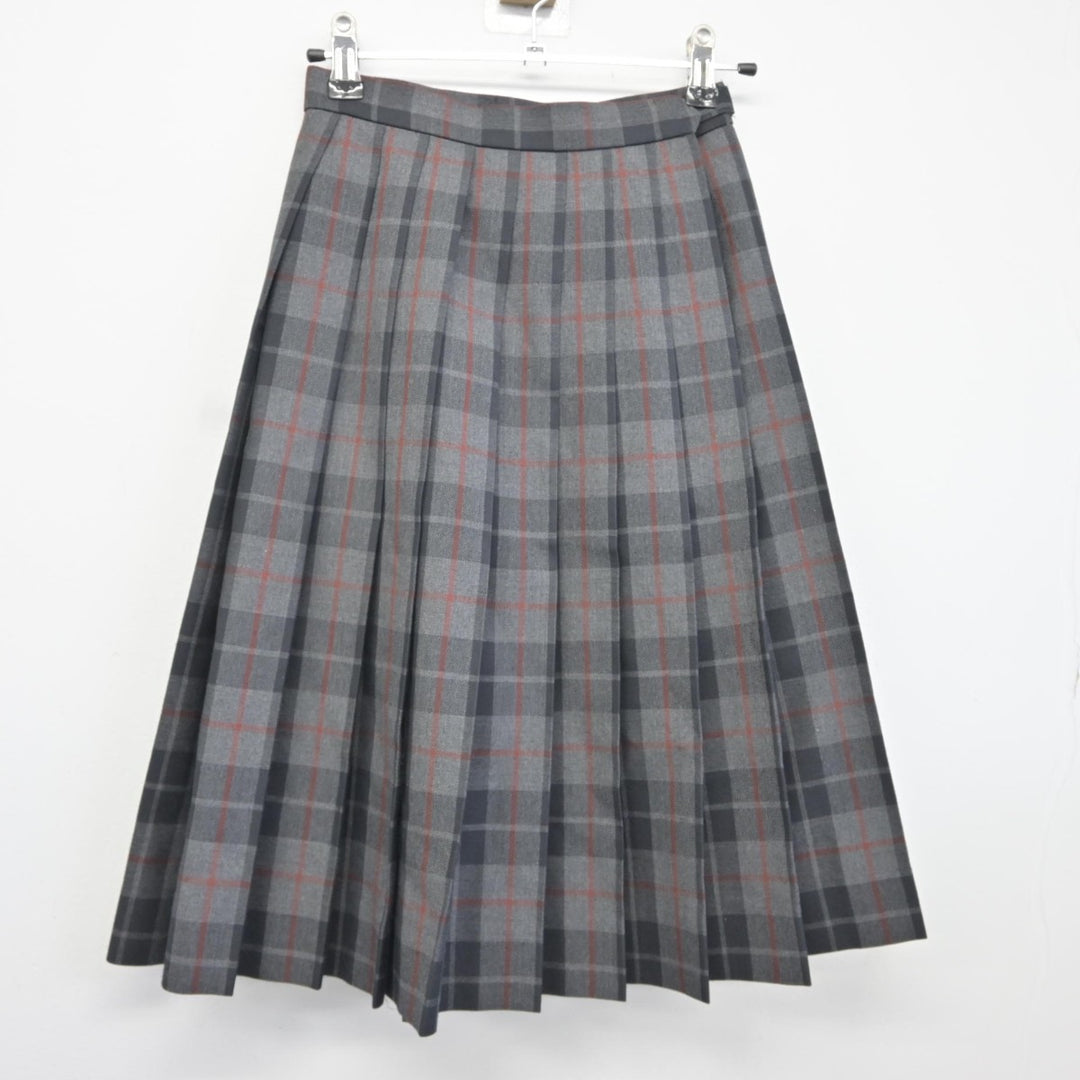 中古】大阪府 梅花高等学校 女子制服 2点（ニット・スカート
