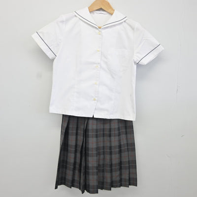 【中古】大阪府 梅花高等学校 女子制服 3点（セーラー服・スカート）sf036651