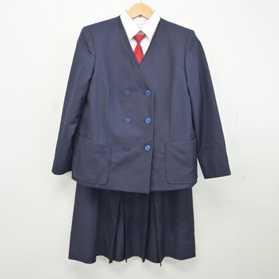 【中古】埼玉県 鴻巣西中学校 女子制服 5点（ブレザー・ベスト・シャツ・スカート）sf036656