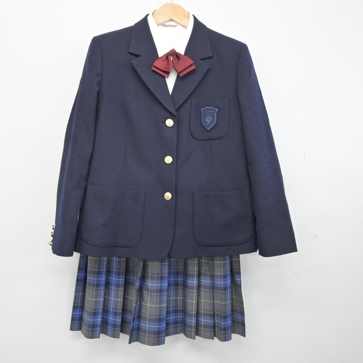 【中古】東京都 麹町学園女子中学校 女子制服 4点（ブレザー・シャツ・スカート）sf036663