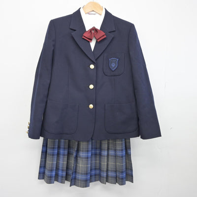 【中古】東京都 麹町学園女子中学校 女子制服 4点（ブレザー・シャツ・スカート）sf036663