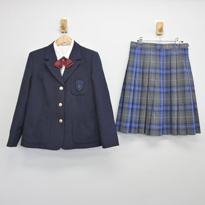 【中古】東京都 麹町学園女子中学校 女子制服 4点（ブレザー・シャツ・スカート）sf036663