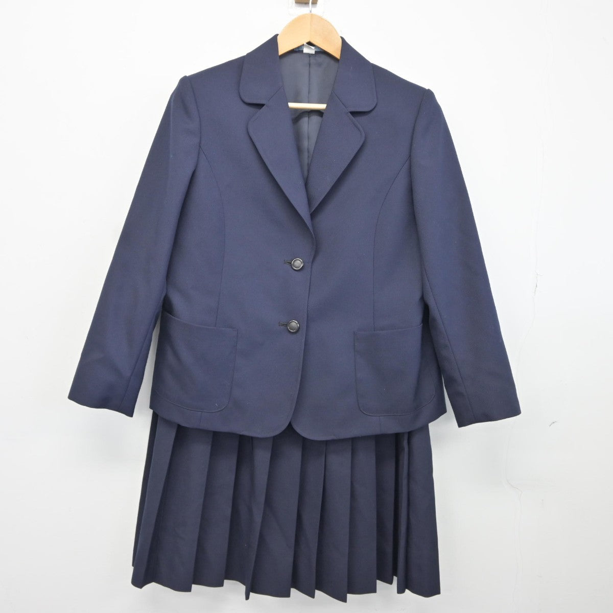 【中古】兵庫県 鷹匠中学校 女子制服 3点（ブレザー・ベスト・スカート）sf036672